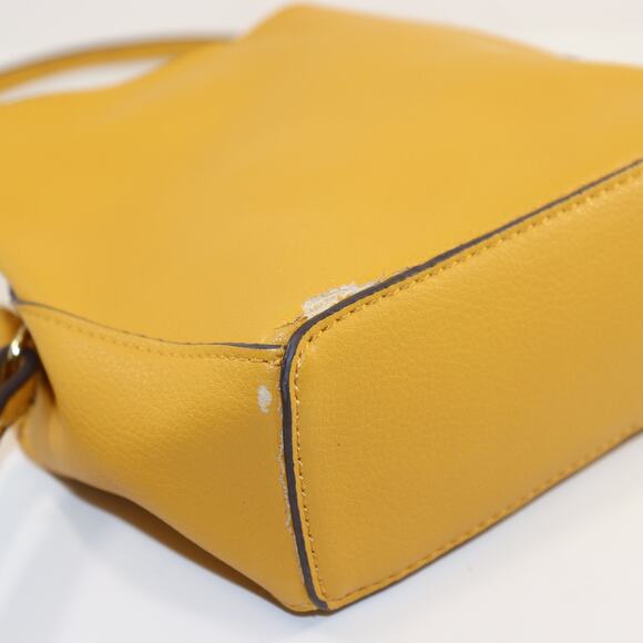 Aldo Mustard Yellow Tassel Crossbody Bag – Circle Ring Detail – Read Description - Picture 3 of 6